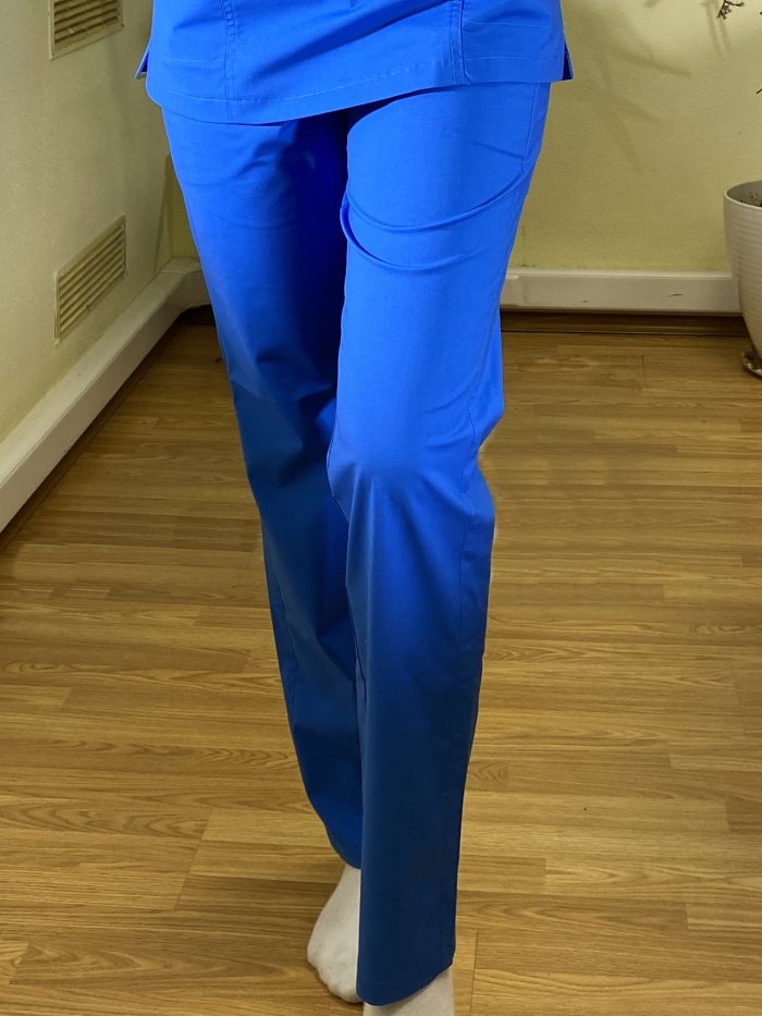 Синие женские медицинские брюки