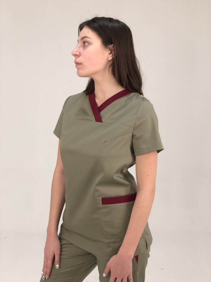 brown medical top, brown scrubs, brown medical scrubs