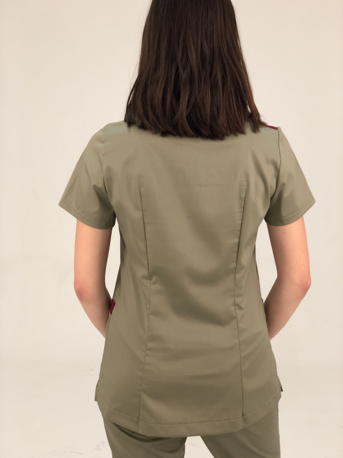 brown medical top, brown scrubs, brown medical scrubs