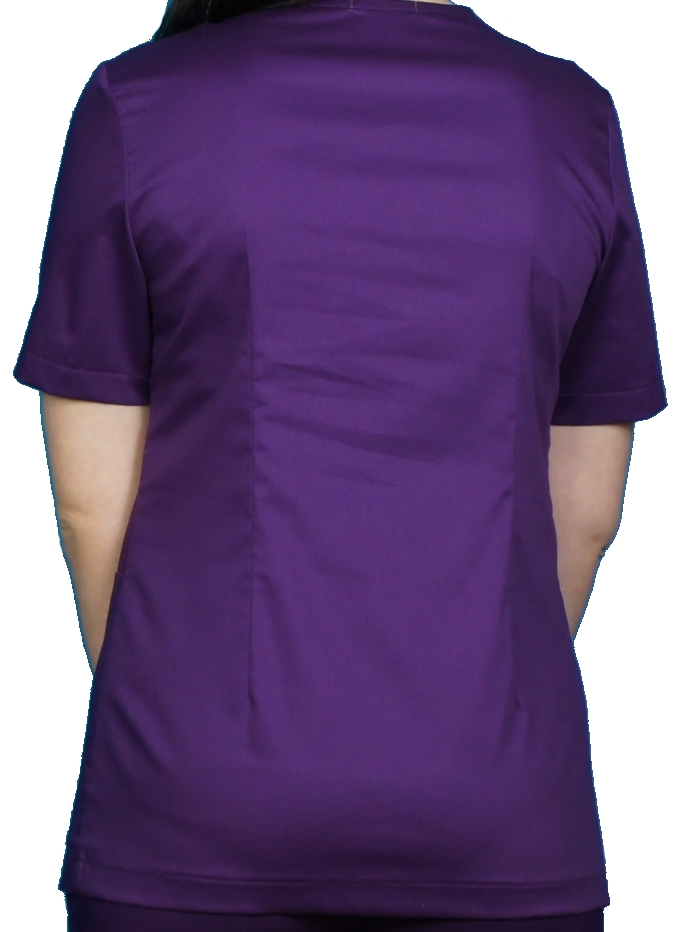 фиолетовая хирургичка женская, медицинский костюм фиолетовый, топ женский медицинский