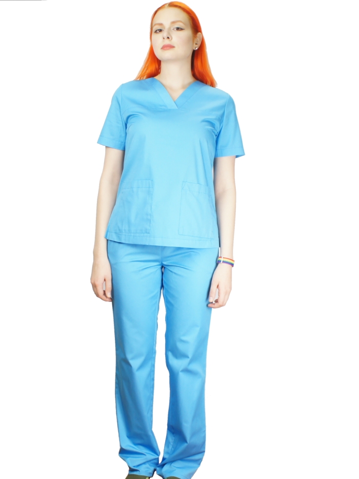 blue medical top, blue scrubs, buy blue medical top